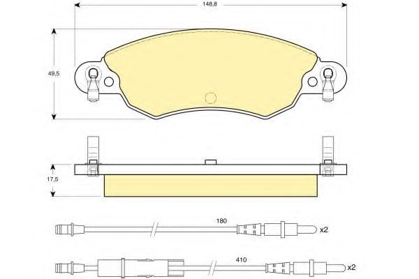 GIRLING 6114474 Тормозные колодки для CITROËN C5 II (CитроËн С5 2) GIRLING 6114474 Тормозные колодки для CITROËN C5 II (CитроËн С5 2)