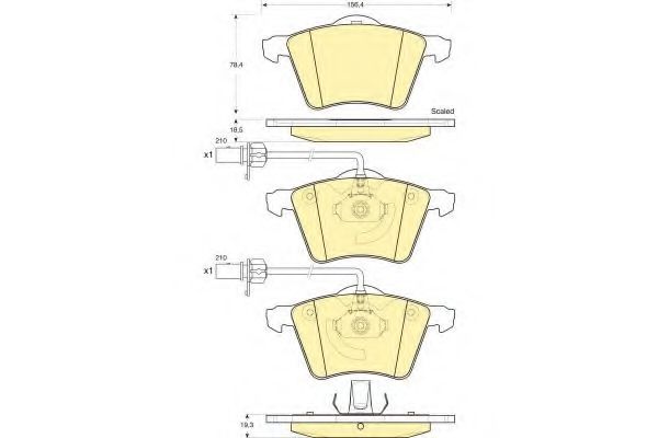 GIRLING 6114592 Тормозные колодки для VOLKSWAGEN (Фольксваген) GIRLING 6114592 Тормозные колодки для VOLKSWAGEN (Фольксваген)