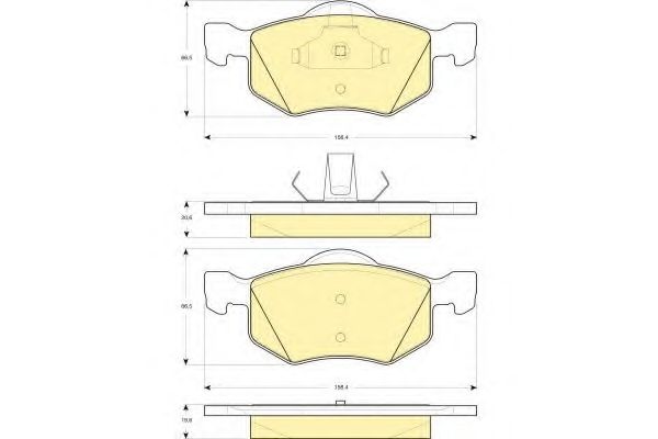 GIRLING 6114972 Тормозные колодки для FORD USA ESCAPE (Форд сша Эскейп) GIRLING 6114972 Тормозные колодки для FORD USA ESCAPE (Форд сша Эскейп)
