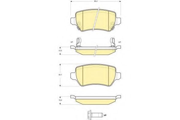 GIRLING 6115151 Тормозные колодки для OPEL VITA C (Опель Vита c) GIRLING 6115151 Тормозные колодки для OPEL VITA C (Опель Vита c)