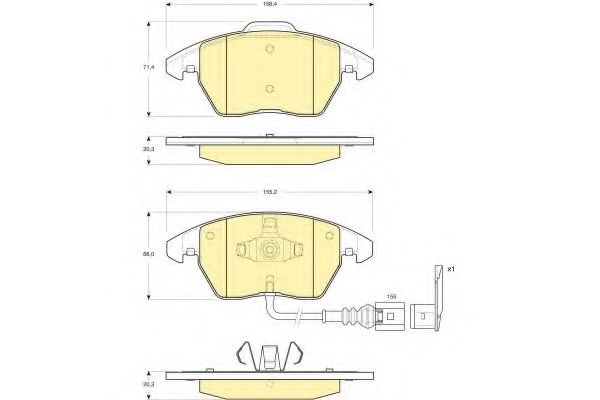 GIRLING 6115502 Тормозные колодки для AUDI TT (Ауди Тт) GIRLING 6115502 Тормозные колодки для AUDI TT (Ауди Тт)