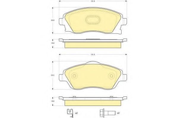 GIRLING 6115701 Тормозные колодки для OPEL VITA C (Опель Vита c) GIRLING 6115701 Тормозные колодки для OPEL VITA C (Опель Vита c)