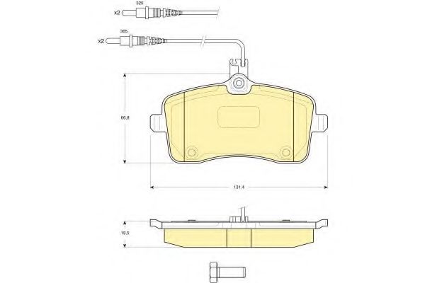 GIRLING 6115941 Тормозные колодки для PEUGEOT 407 (Пежо 407) GIRLING 6115941 Тормозные колодки для PEUGEOT 407 (Пежо 407)