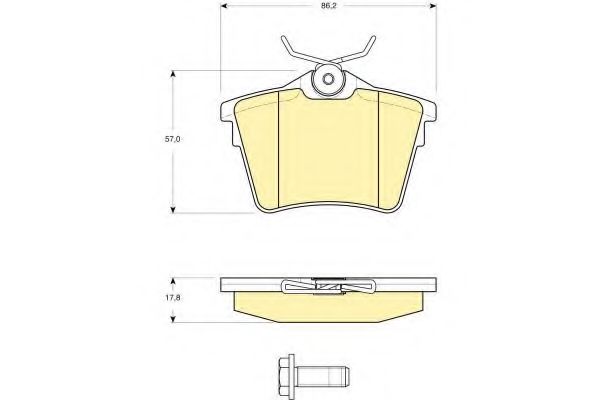 GIRLING 6115961 Тормозные колодки для PEUGEOT 407 (Пежо 407) GIRLING 6115961 Тормозные колодки для PEUGEOT 407 (Пежо 407)