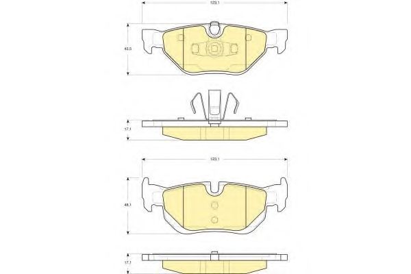 GIRLING 6116262 Тормозные колодки для BMW (Бмв) GIRLING 6116262 Тормозные колодки для BMW (Бмв)