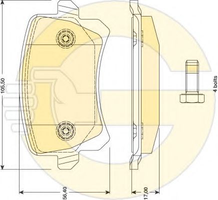 GIRLING 6117631 Тормозные колодки для VOLKSWAGEN (Фольксваген) GIRLING 6117631 Тормозные колодки для VOLKSWAGEN (Фольксваген)
