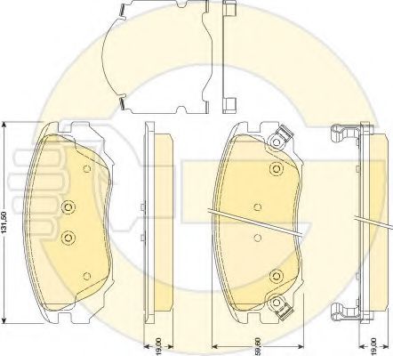 GIRLING 6117829 Тормозные колодки для CHEVROLET CAMARO (Шевроле Cамаро) GIRLING 6117829 Тормозные колодки для CHEVROLET CAMARO (Шевроле Cамаро)