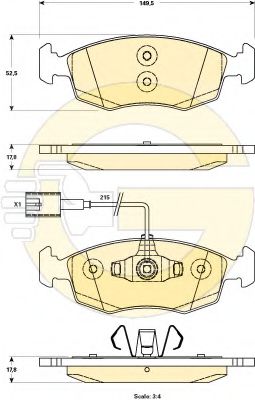 GIRLING 6118992 Тормозные колодки для FIAT 500 (Фиат 500) GIRLING 6118992 Тормозные колодки для FIAT 500 (Фиат 500)