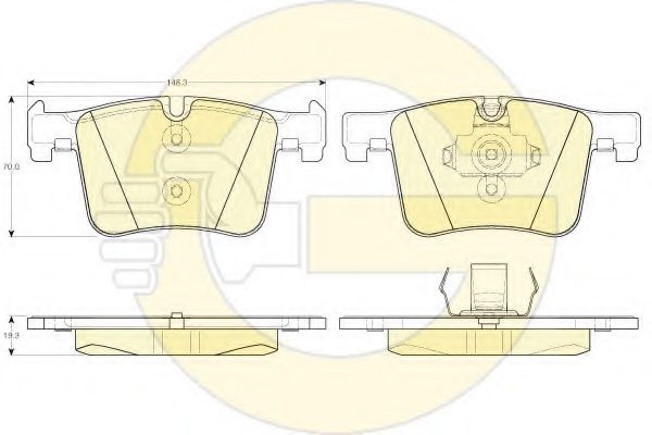 GIRLING 6119422 Тормозные колодки для BMW 2 (Бмв 2) GIRLING 6119422 Тормозные колодки для BMW 2 (Бмв 2)
