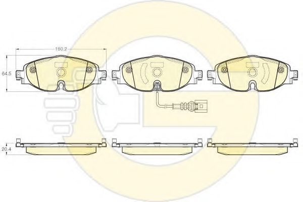 GIRLING 6119561 Тормозные колодки для VOLKSWAGEN (Фольксваген) GIRLING 6119561 Тормозные колодки для VOLKSWAGEN (Фольксваген)