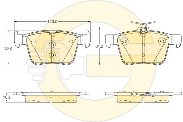 GIRLING 6119572 Тормозные колодки для VOLKSWAGEN (Фольксваген) GIRLING 6119572 Тормозные колодки для VOLKSWAGEN (Фольксваген)