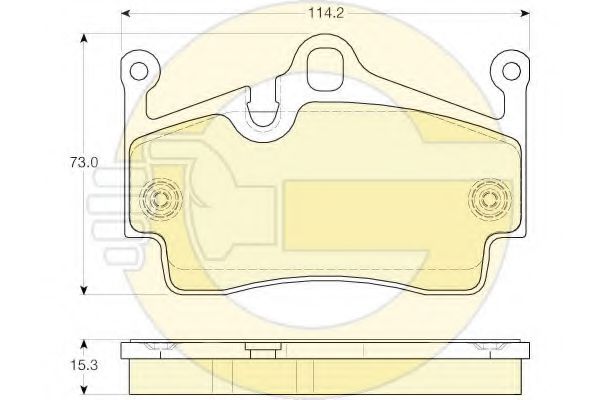 GIRLING 6119616 Тормозные колодки для PORSCHE CAYMAN (Порше Cаъман) GIRLING 6119616 Тормозные колодки для PORSCHE CAYMAN (Порше Cаъман)