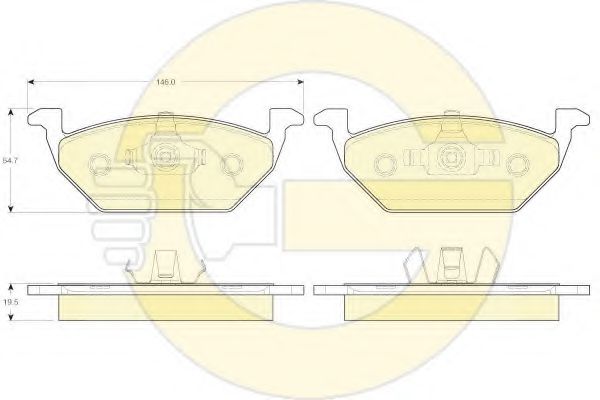 GIRLING 6119842 Тормозные колодки для VOLKSWAGEN (Фольксваген) GIRLING 6119842 Тормозные колодки для VOLKSWAGEN (Фольксваген)