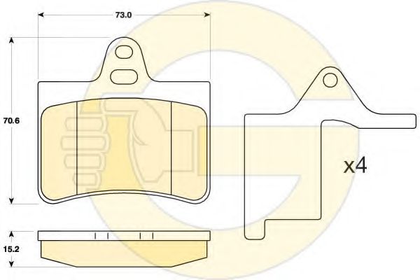 GIRLING 6120308 Тормозные колодки для CITROËN C5 II (CитроËн С5 2) GIRLING 6120308 Тормозные колодки для CITROËN C5 II (CитроËн С5 2)