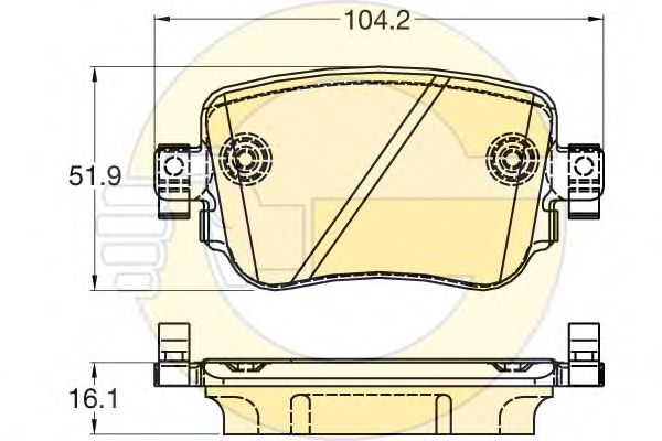 GIRLING 6120421 Тормозные колодки для VOLKSWAGEN (Фольксваген) GIRLING 6120421 Тормозные колодки для VOLKSWAGEN (Фольксваген)
