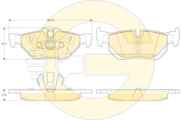 GIRLING 6120502 Тормозные колодки для BMW (Бмв) GIRLING 6120502 Тормозные колодки для BMW (Бмв)