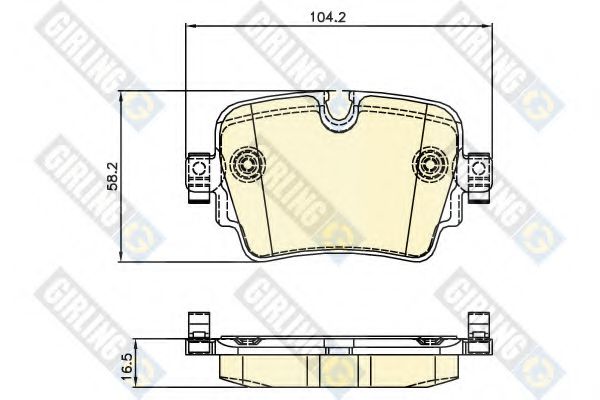 GIRLING 6120661 Тормозные колодки для JAGUAR F-TYPE (Ягуар Ф-тъпэ) GIRLING 6120661 Тормозные колодки для JAGUAR F-TYPE (Ягуар Ф-тъпэ)