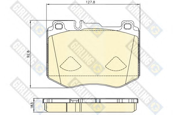 GIRLING 6120815 Тормозные колодки для MERCEDES-BENZ GLC (Мэрcэдэс-бэнз Глc) GIRLING 6120815 Тормозные колодки для MERCEDES-BENZ GLC (Мэрcэдэс-бэнз Глc)