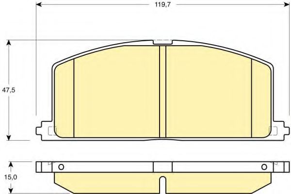 GIRLING 6131849 Тормозные колодки для TOYOTA PASEO (Тойота/тоета Пасэо) GIRLING 6131849 Тормозные колодки для TOYOTA PASEO (Тойота/тоета Пасэо)