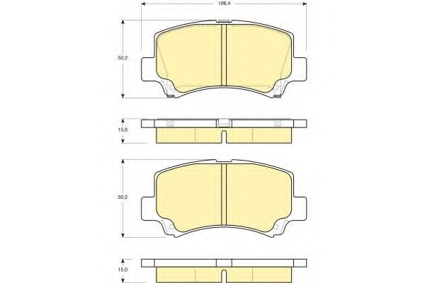 GIRLING 6132219 Тормозные колодки для CHERY FACE (Чери Фаcэ) GIRLING 6132219 Тормозные колодки для CHERY FACE (Чери Фаcэ)