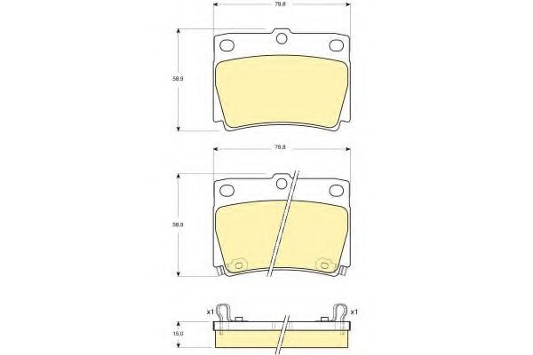 GIRLING 6132399 Тормозные колодки для MITSUBISHI CHALLENGER (Митсубиши/митсубиси Чаллэнгэр) GIRLING 6132399 Тормозные колодки для MITSUBISHI CHALLENGER (Митсубиши/митсубиси Чаллэнгэр)