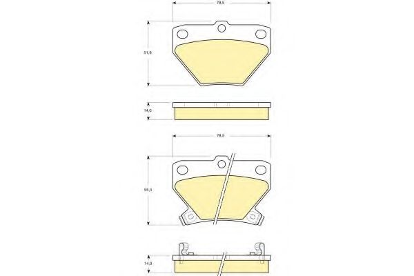 GIRLING 6132439 Тормозные колодки для TOYOTA (FAW) COROLLA (Тойота/тоета (фав) Cоролла) GIRLING 6132439 Тормозные колодки для TOYOTA (FAW) COROLLA (Тойота/тоета (фав) Cоролла)