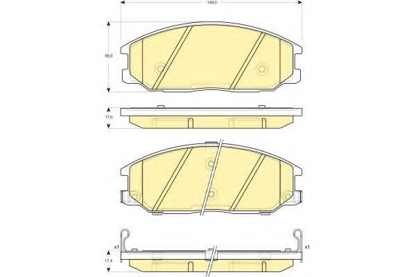 GIRLING 6132979 Тормозные колодки для SSANGYONG KYRON (Сан-янг/санянг Кайрон) GIRLING 6132979 Тормозные колодки для SSANGYONG KYRON (Сан-янг/санянг Кайрон)