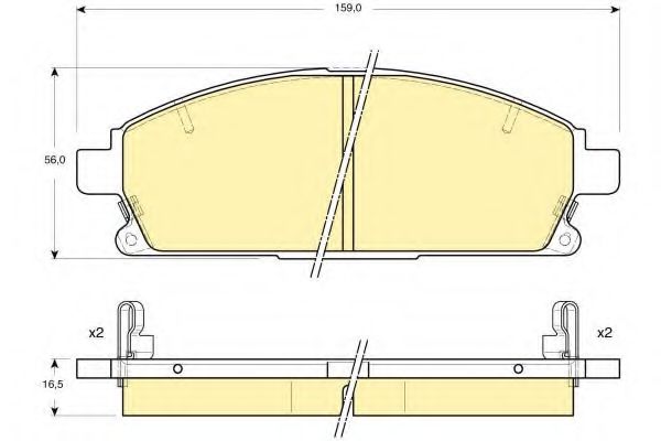 GIRLING 6133129 Тормозные колодки для HONDA MDX (Хонда Мдх) GIRLING 6133129 Тормозные колодки для HONDA MDX (Хонда Мдх)