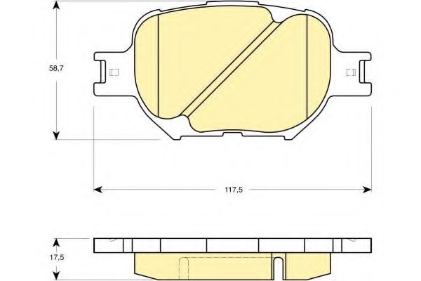 GIRLING 6133169 Тормозные колодки для TOYOTA (FAW) PRIUS (Тойота/тоета (фав) Приус) GIRLING 6133169 Тормозные колодки для TOYOTA (FAW) PRIUS (Тойота/тоета (фав) Приус)