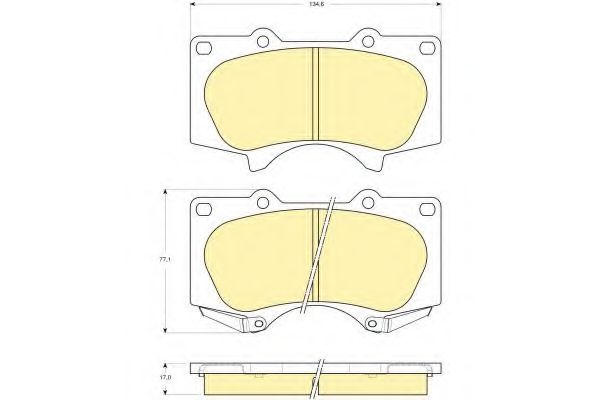 GIRLING 6133649 Тормозные колодки для TOYOTA (FAW) PRADO (Тойота/тоета (фав) Прадо) GIRLING 6133649 Тормозные колодки для TOYOTA (FAW) PRADO (Тойота/тоета (фав) Прадо)