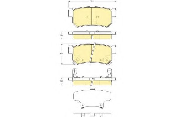 GIRLING 6133669 Тормозные колодки для SSANGYONG KYRON (Сан-янг/санянг Кайрон) GIRLING 6133669 Тормозные колодки для SSANGYONG KYRON (Сан-янг/санянг Кайрон)