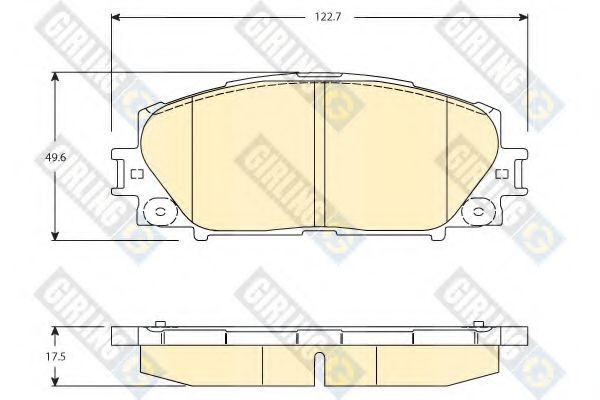 GIRLING 6134599 Тормозные колодки для TOYOTA (FAW) VIOS (Тойота/тоета (фав) Vиос) GIRLING 6134599 Тормозные колодки для TOYOTA (FAW) VIOS (Тойота/тоета (фав) Vиос)