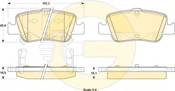 GIRLING 6134804 Тормозные колодки для TOYOTA AURIS ING SPORTS (Тойота/тоета Аурис спорт) GIRLING 6134804 Тормозные колодки для TOYOTA AURIS ING SPORTS (Тойота/тоета Аурис спорт)