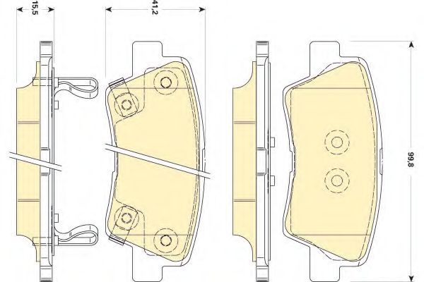GIRLING 6134949 Тормозные колодки для HYUNDAI GRANDEUR (Хендай Грандэур) GIRLING 6134949 Тормозные колодки для HYUNDAI GRANDEUR (Хендай Грандэур)