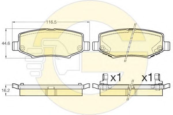 GIRLING 6135656 Тормозные колодки для TATA ARIA (Тата Ариа) GIRLING 6135656 Тормозные колодки для TATA ARIA (Тата Ариа)