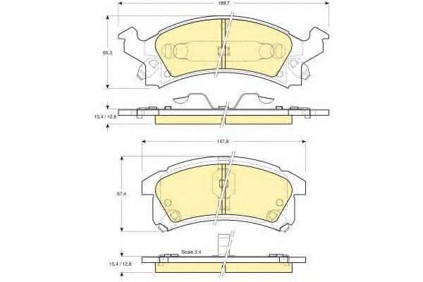 GIRLING 6140025 Тормозные колодки для CHEVROLET BERETTA (Шевроле Бэрэтта) GIRLING 6140025 Тормозные колодки для CHEVROLET BERETTA (Шевроле Бэрэтта)