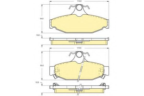 GIRLING 6140891 Тормозные колодки для MITSUBISHI GALANT II (Митсубиши/митсубиси Галант 2) GIRLING 6140891 Тормозные колодки для MITSUBISHI GALANT II (Митсубиши/митсубиси Галант 2)