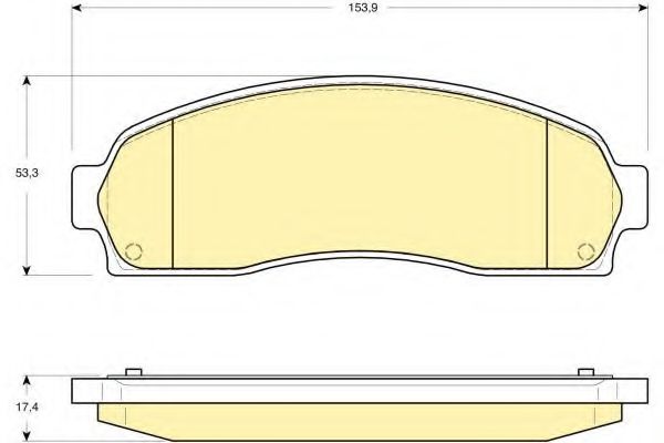 GIRLING 6141319 Тормозные колодки для FORD-USA (Форд-уса) GIRLING 6141319 Тормозные колодки для FORD-USA (Форд-уса)
