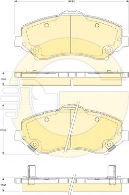 GIRLING 6141449 Тормозные колодки для DODGE JOURNEY (Додж Жоурнэъ) GIRLING 6141449 Тормозные колодки для DODGE JOURNEY (Додж Жоурнэъ)