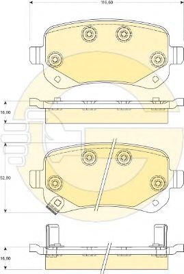 GIRLING 6141761 Тормозные колодки для DODGE JOURNEY (Додж Жоурнэъ) GIRLING 6141761 Тормозные колодки для DODGE JOURNEY (Додж Жоурнэъ)