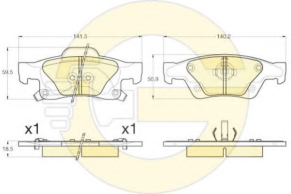 GIRLING 6144482 Тормозные колодки для JEEP GRAND CHEROKEE IV (Джип Гранд чироки 4) GIRLING 6144482 Тормозные колодки для JEEP GRAND CHEROKEE IV (Джип Гранд чироки 4)