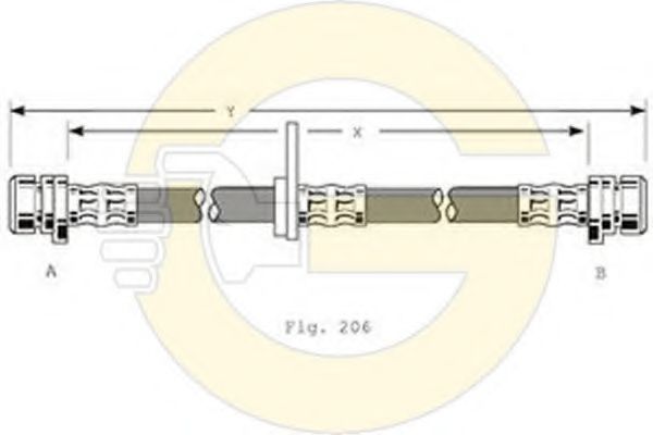 GIRLING 9001172 Тормозной шланг для HONDA (Хонда) GIRLING 9001172 Тормозной шланг для HONDA (Хонда)