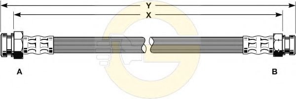 GIRLING 9001175 Тормозной шланг для HONDA (Хонда) GIRLING 9001175 Тормозной шланг для HONDA (Хонда)
