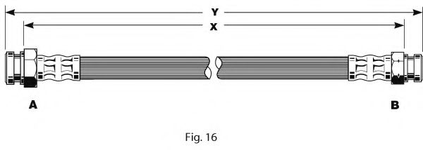 GIRLING 9001186 Тормозной шланг для NISSAN (Ниссан)