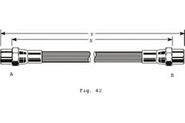 GIRLING 9001238 Тормозной шланг для AUDI 100 (Ауди 100) GIRLING 9001238 Тормозной шланг для AUDI 100 (Ауди 100)