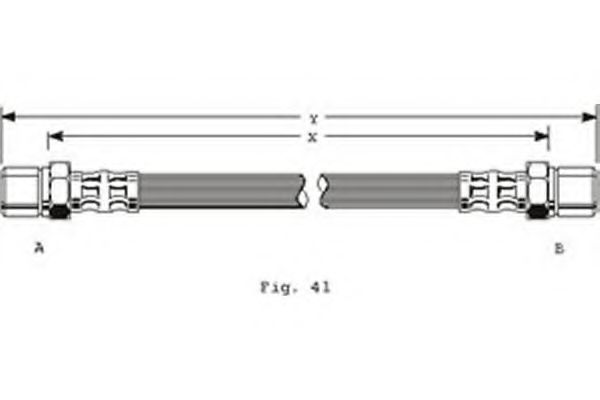 GIRLING 9001245 Тормозной шланг для OPEL KADETT C (Опель Кадэтт c) GIRLING 9001245 Тормозной шланг для OPEL KADETT C (Опель Кадэтт c)