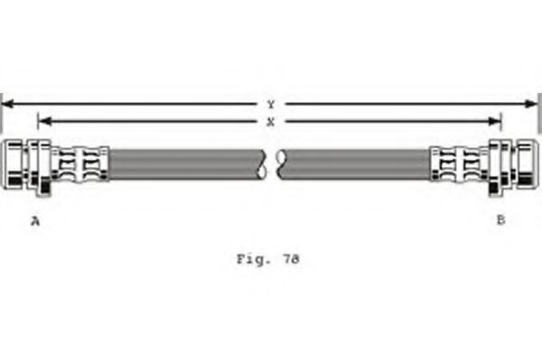 GIRLING 9001258 Тормозной шланг для ROVER 45 (Ровер 45) GIRLING 9001258 Тормозной шланг для ROVER 45 (Ровер 45)