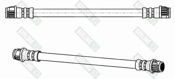 GIRLING 9001304 Тормозной шланг для CITROËN C-ELYSEE (CитроËн С-элизе (Елесей)) GIRLING 9001304 Тормозной шланг для CITROËN C-ELYSEE (CитроËн С-элизе (Елесей))
