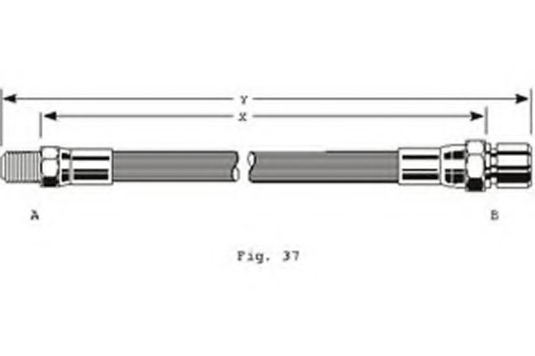 GIRLING 9002152 Тормозной шланг для FIAT STRADA (Фиат Страда) GIRLING 9002152 Тормозной шланг для FIAT STRADA (Фиат Страда)