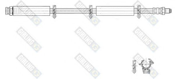 GIRLING 9002222 Тормозной шланг для LANCIA (Лансиа/лянча) GIRLING 9002222 Тормозной шланг для LANCIA (Лансиа/лянча)